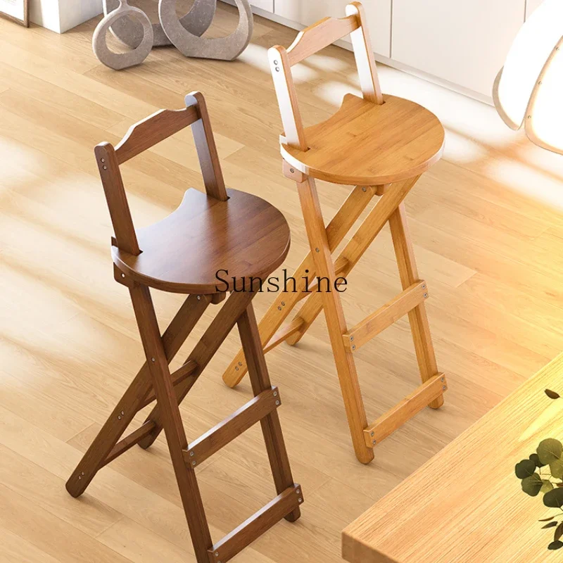 Folding small stool Multifunctional bar stool Simple chair