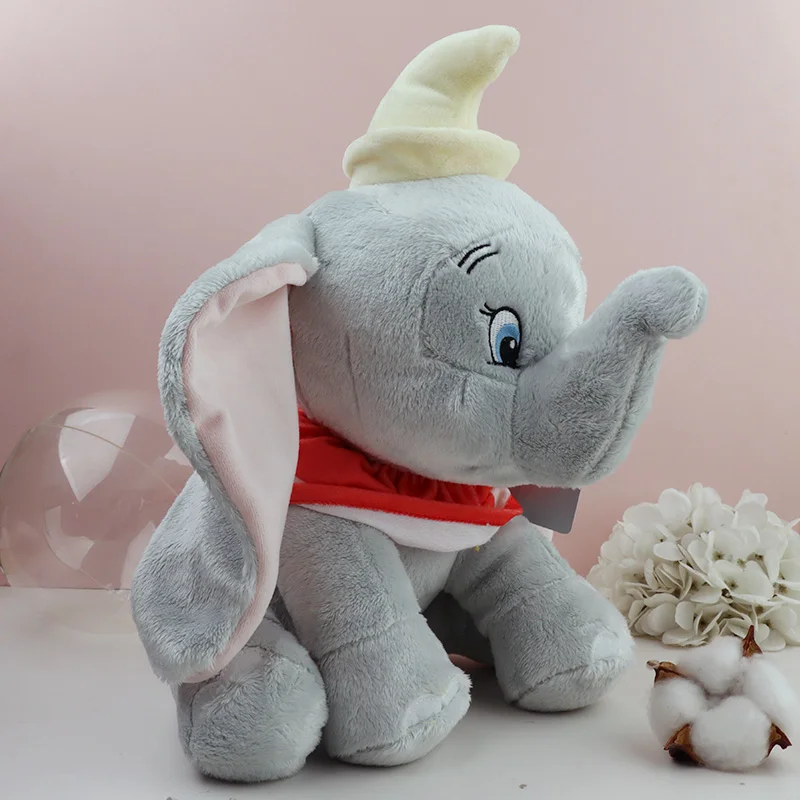 New Arrivals Dumbo Plush Toys For Adults 30cm Gray Elephant Stuffed Kawaii Sleeping Doll Birthday For Baby Girls Room Decoration - view 4