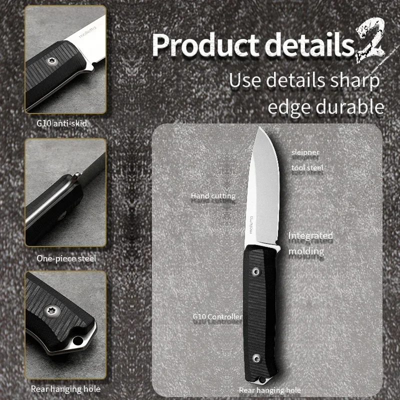 HUANGFU Rescue Knife - High Quality Outdoor Fixed Blade Survival Knife for Emergencies