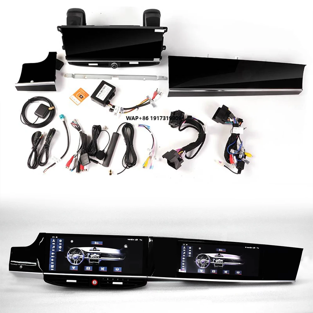 Carplay 12.3 Inch for Cayenne 2010-2016 Car Multimedia Dual Screen With Andriod13 Car With 8 Core Support BT 5.0