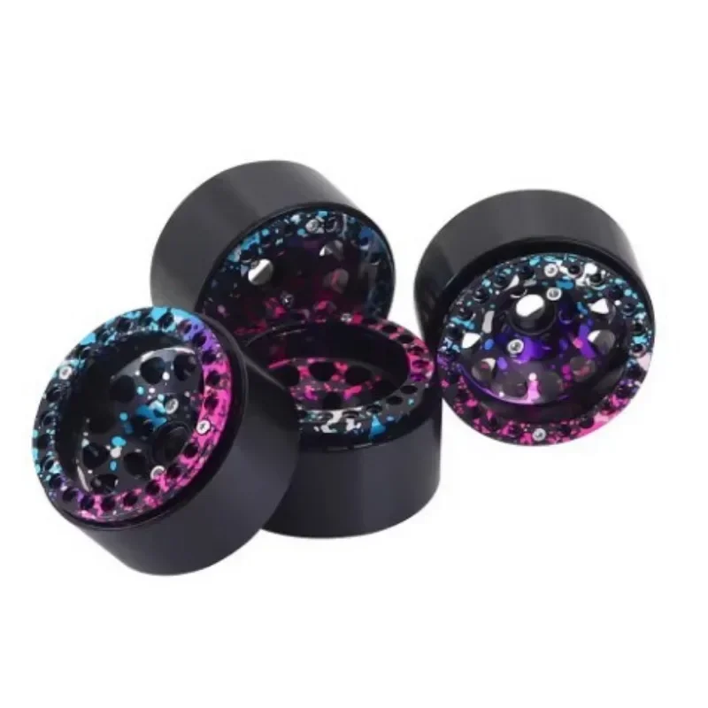 

4pc 1.9 inch Deep Disc Chain Rim For Rc 1/10 Climbing Trx4 Axial Scx10 D90