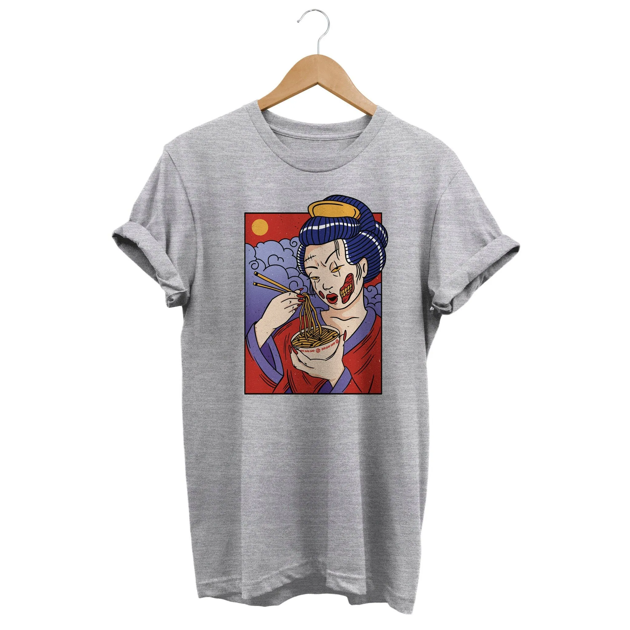 Zombie Geisha T shirt Grunge Clothes Alternative Clothing Japan Streetwear Japanese Retrowave Retro Anime Vintage Apparel