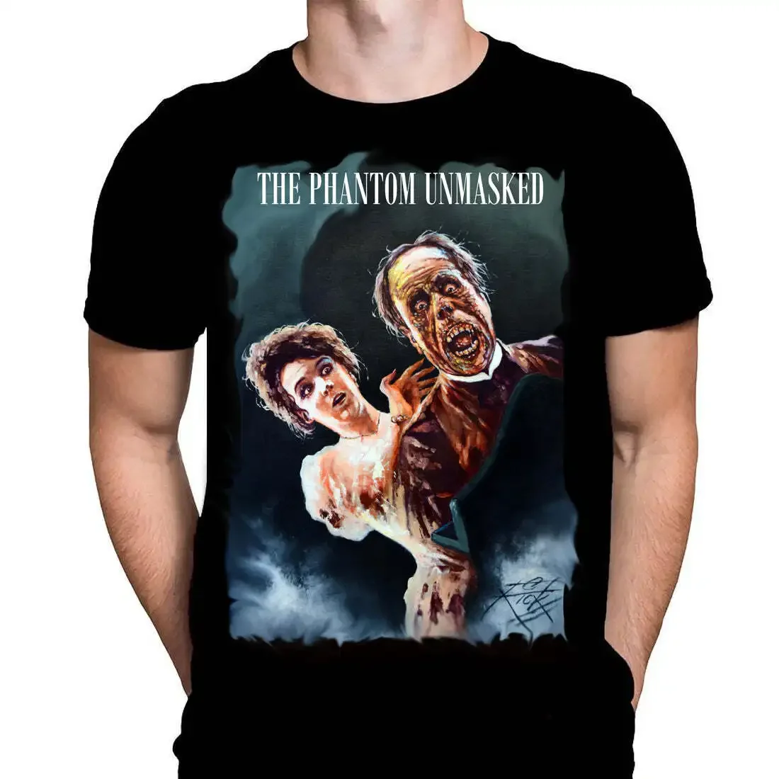 THE PHANTOM UNMASKED Classic Horror Movie Poster Art T Shirt Sizes M 4XL