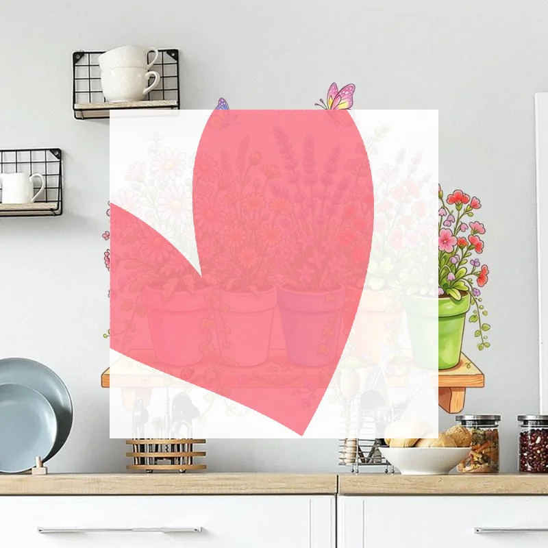 Flower Wall Decals Removable Self Adhesive Cute Butterfly Pattern Waterproof Wall Art for Baby Girls Crib Side Decor