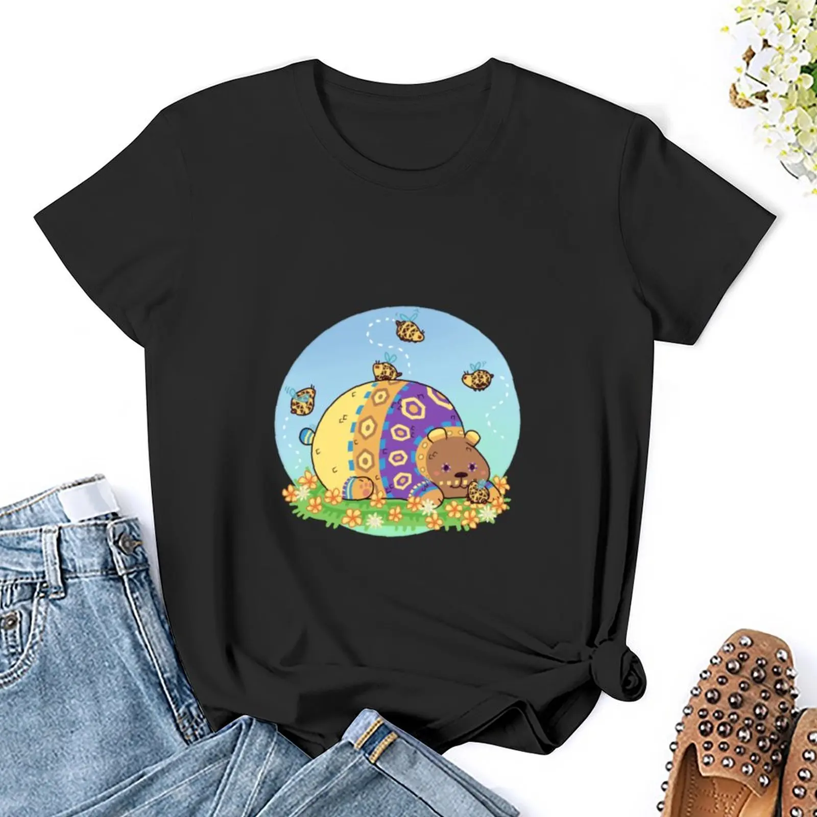 Fizzlybear & Buzzlegums - Viva Pi?ata Print T-Shirt Aesthetic clothing quick drying plus sizes workout t shirts for Women