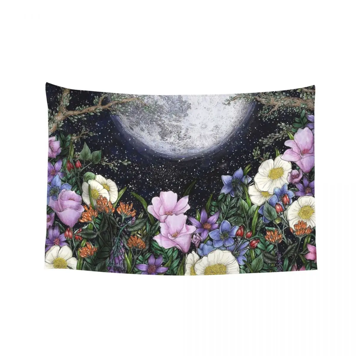 

Midnight in the Garden II Tapestry Home Decoration Wall Tapestries Aesthetic Room Decorations Bedrooms Decorations Tapestry