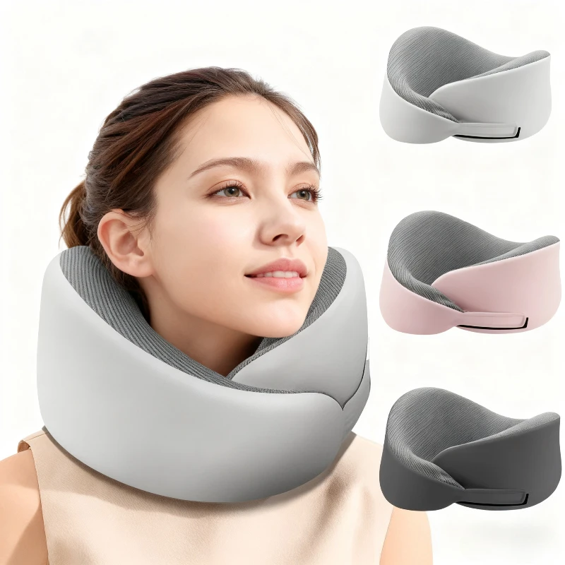

Memory Sponge Neck Pillow Adjustable Size U-shaped Neck Pillows Portable Nap Pillow For Travel Working Cervical Vertebra