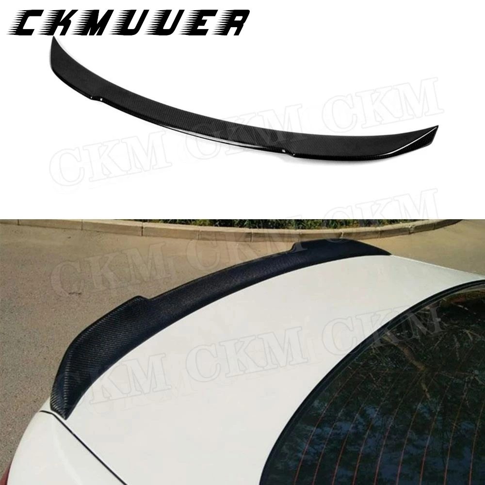 

CKMUUER Carbon Fiber Boot Trunk Trim Sticker Wings Car Styling Rear Spoiler For BMW 3 Series G20 320i 330i Spoiler 2019-2020