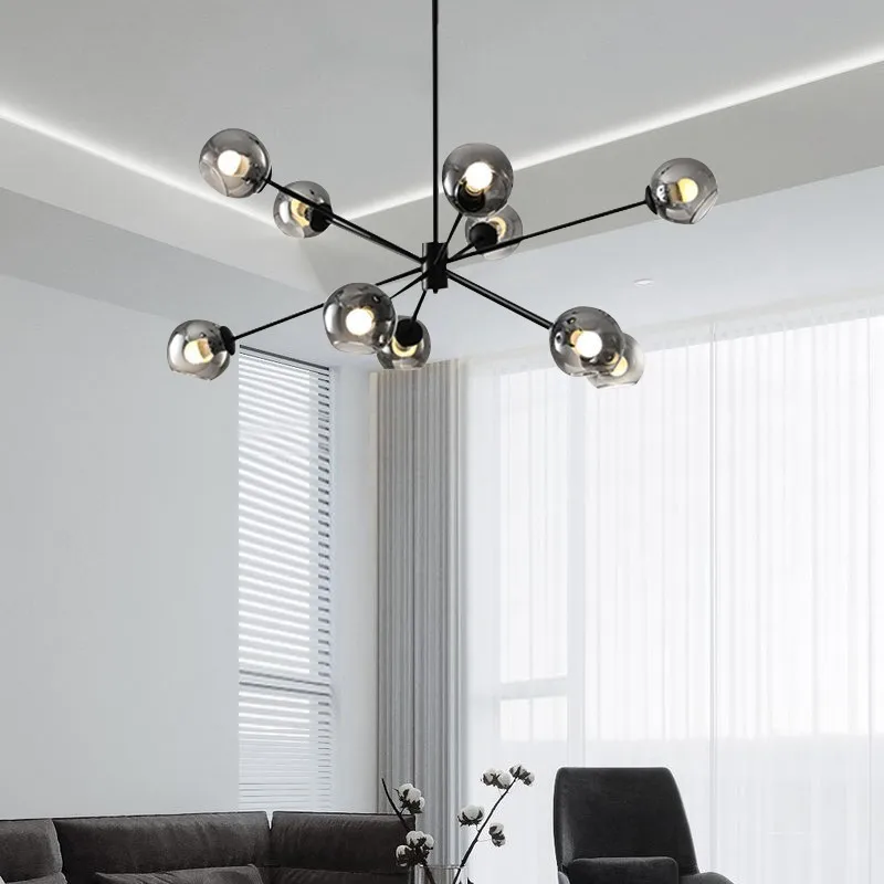 

Nordic style living room, post-modern minimalist homestay, bedroom, restaurant, creative magic bean pendant light