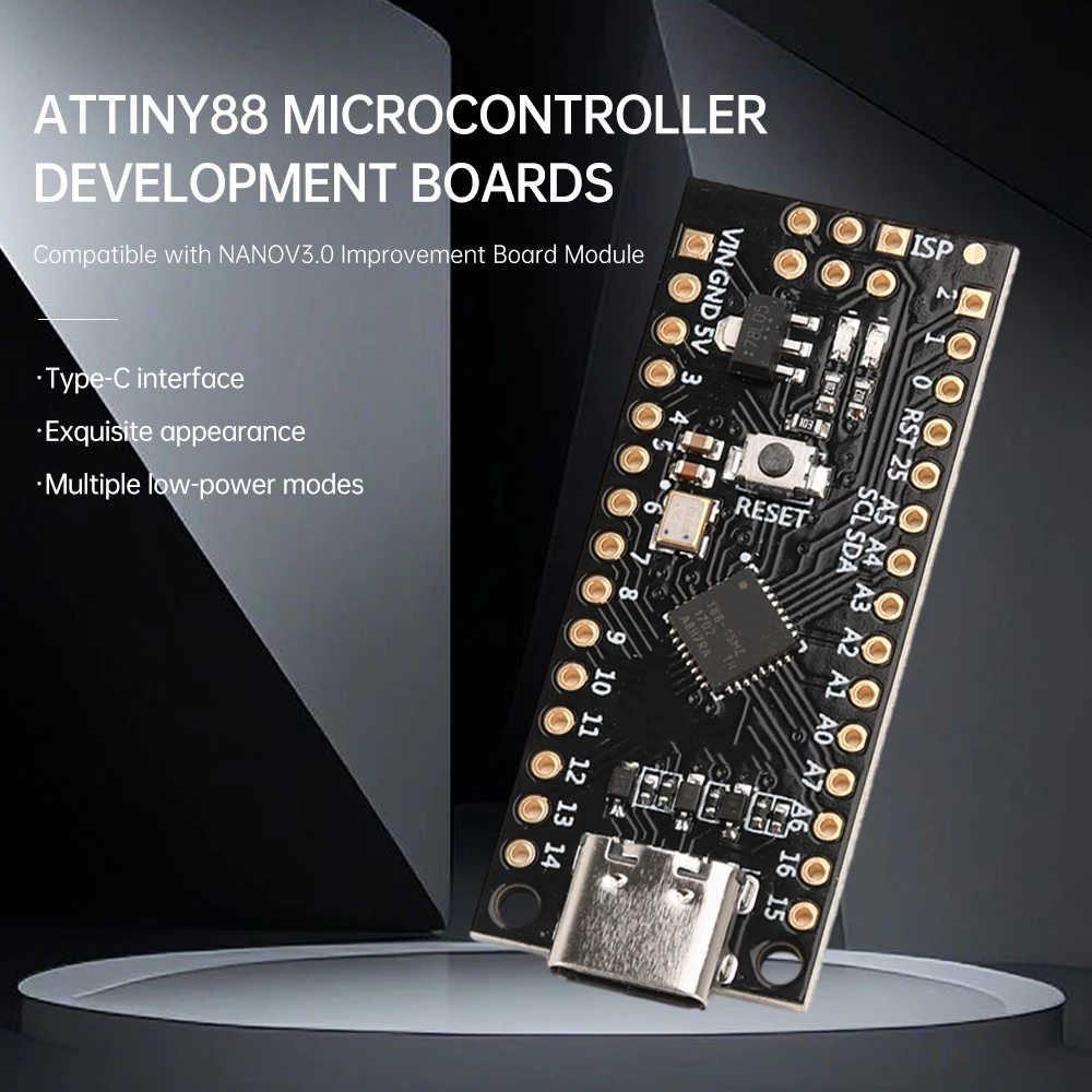 ATTINY88 micro development board 16Mhz /Digispark ATTINY85 Upgraded /NANO V3.0 ATmega328 Extended Compatible For Arduino