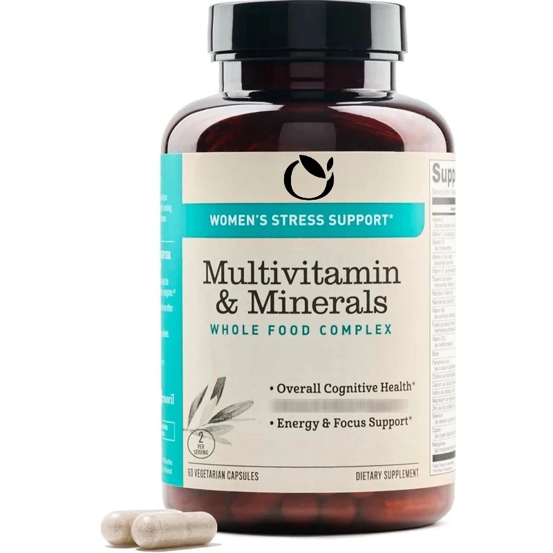 Compound Vitamins+organic Whole Foods and Natural Minerals - B Complex+vitamin C+D3 K2 for Immunity, Hair, Skin -60 Capsules