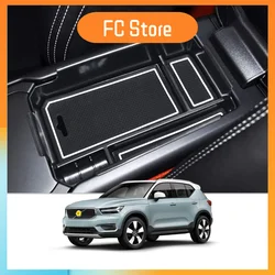 Organizador de consola central para Volvo XC40, 2019, 2020, 2021, 2022, 2023, accesorios, reposabrazos, caja de almacenamiento secundaria