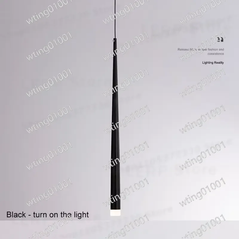 for Nordic Modern 7W LED Tube Chandelier AC100-220V Sleek Linear Pendant Lamp for Bedroom Headboard Kitchen Dining Room Home