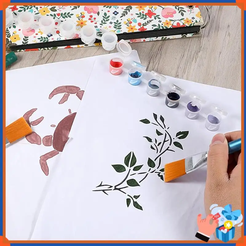 Compact 120 PCS Paint Containers With Lids 40 Strips Paint Containers Acrylic Paint With Lids For Craft Paint Storage Classroom