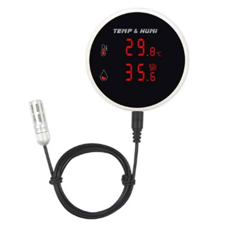 

2X Tuya Wifi Temperature And Humidity Sensor External Probe Digital LCD Display Indoor Thermometer Hygrometer EU Plug