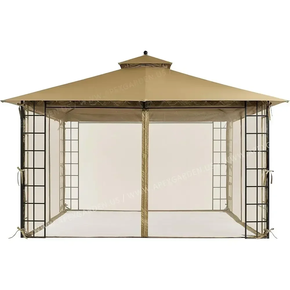 12ft x 10ft Mosquito-Netted Melody Gazebo