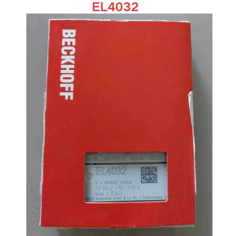 

New Beckhoff module EL4032