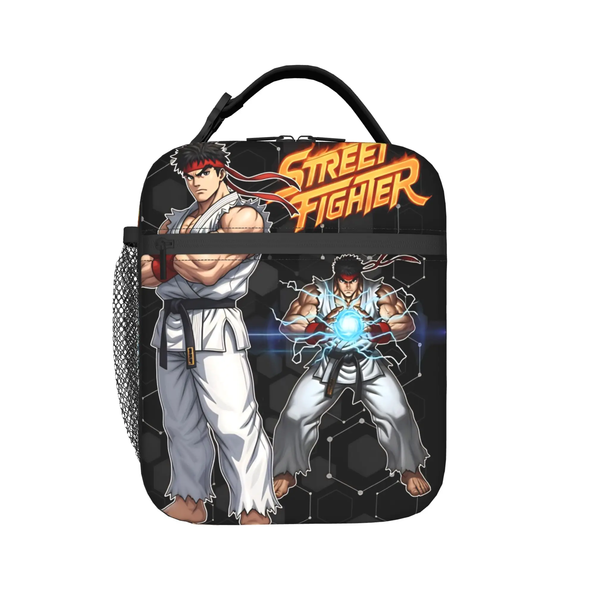 Insulated Lunch Bag Streets Fighters RYU Movie 2026 Merch  Storage Food Box Ins Style Cooler Thermal Lunch Box For School
