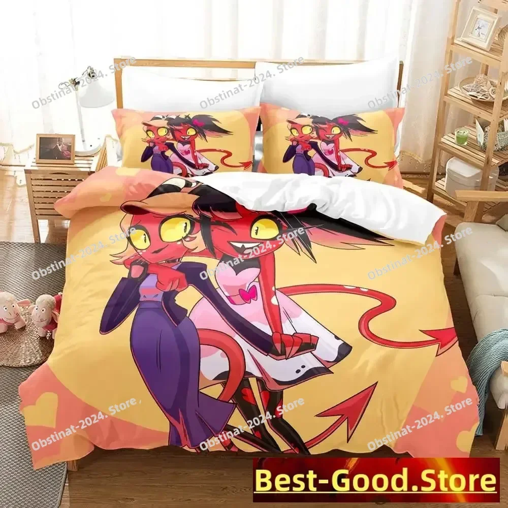 

2023 Moxxie Boss Bedding Set Printed Bed Set With Pillowcase Bed Duvet Cover Soft Single Double Queen Super King Size Bedroom