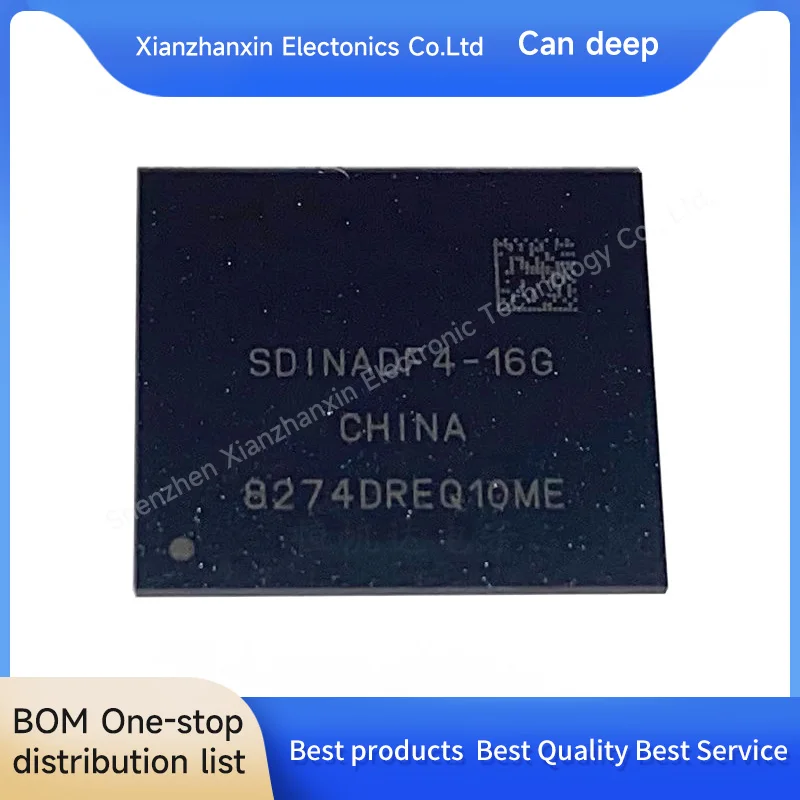 1PCS/LOT  SDINADF4-16G SDINADF4 EMMC BGA153 16G Memory chip IC