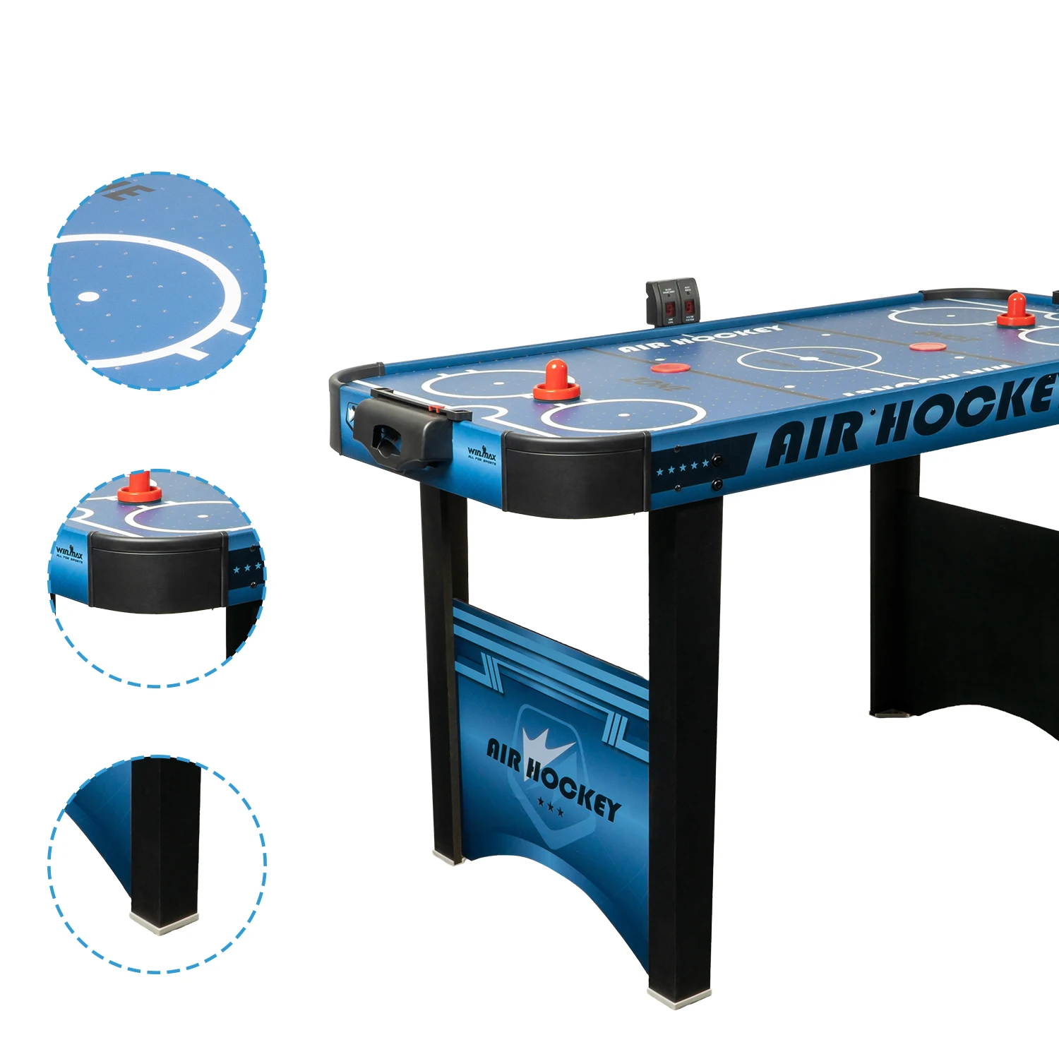 Wholesale Air Hockey Table 4FT 2 LED Hockey Pushers and LED Puck Electronic Ice Hockey Table Game