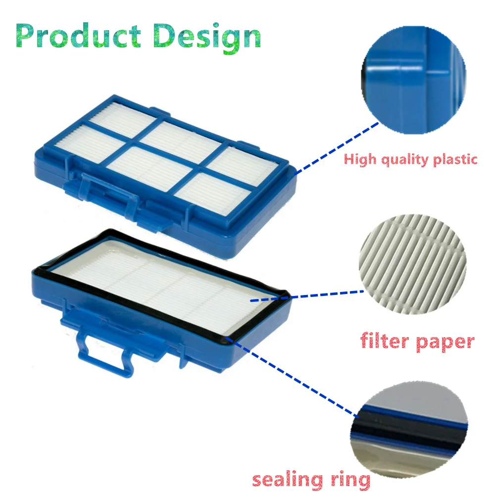 2 uds filtro de escape HEPA CP0538/01compatible con Philips PowerGo serie FC8240 8241 8246-8299 accesorios para aspiradoras