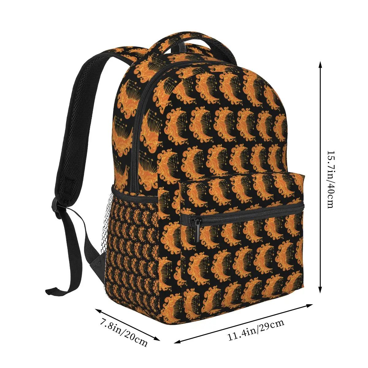 Witchy Mystic Moon Face Stars Sun Backpack Student Boys Girls BookBag Children School Bag Computer Shoulder Bags for Men Women