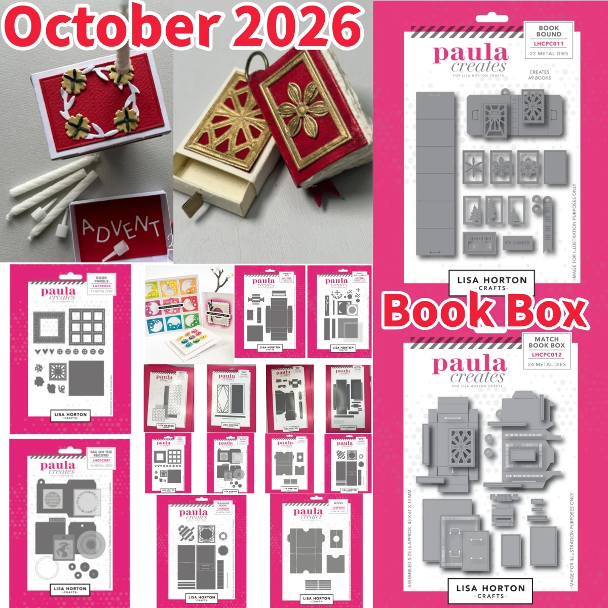 Match Book Bound Box Cutting Dies for DIY Card Scrapbook Embossed Handmade Paper Craft Supplies Template Decoration 2026 New