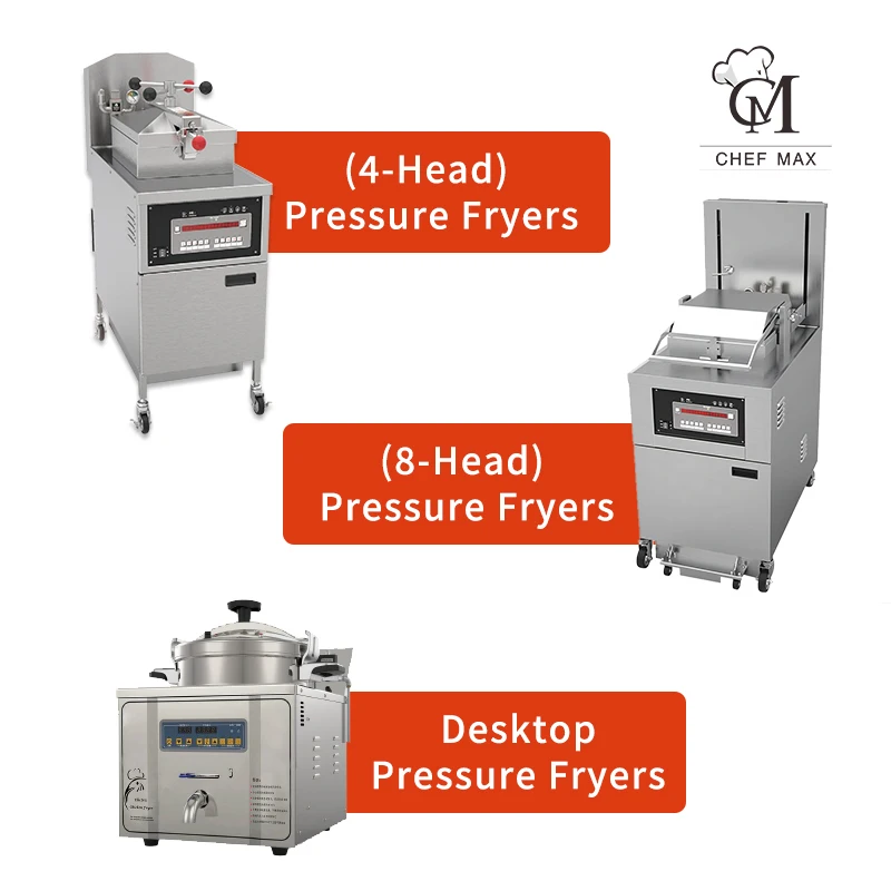 K FC Chicken Express Broaster Fried Chicken High Pressure Fryer Machine Professional Fried Chicken G  as Pressure Fryer