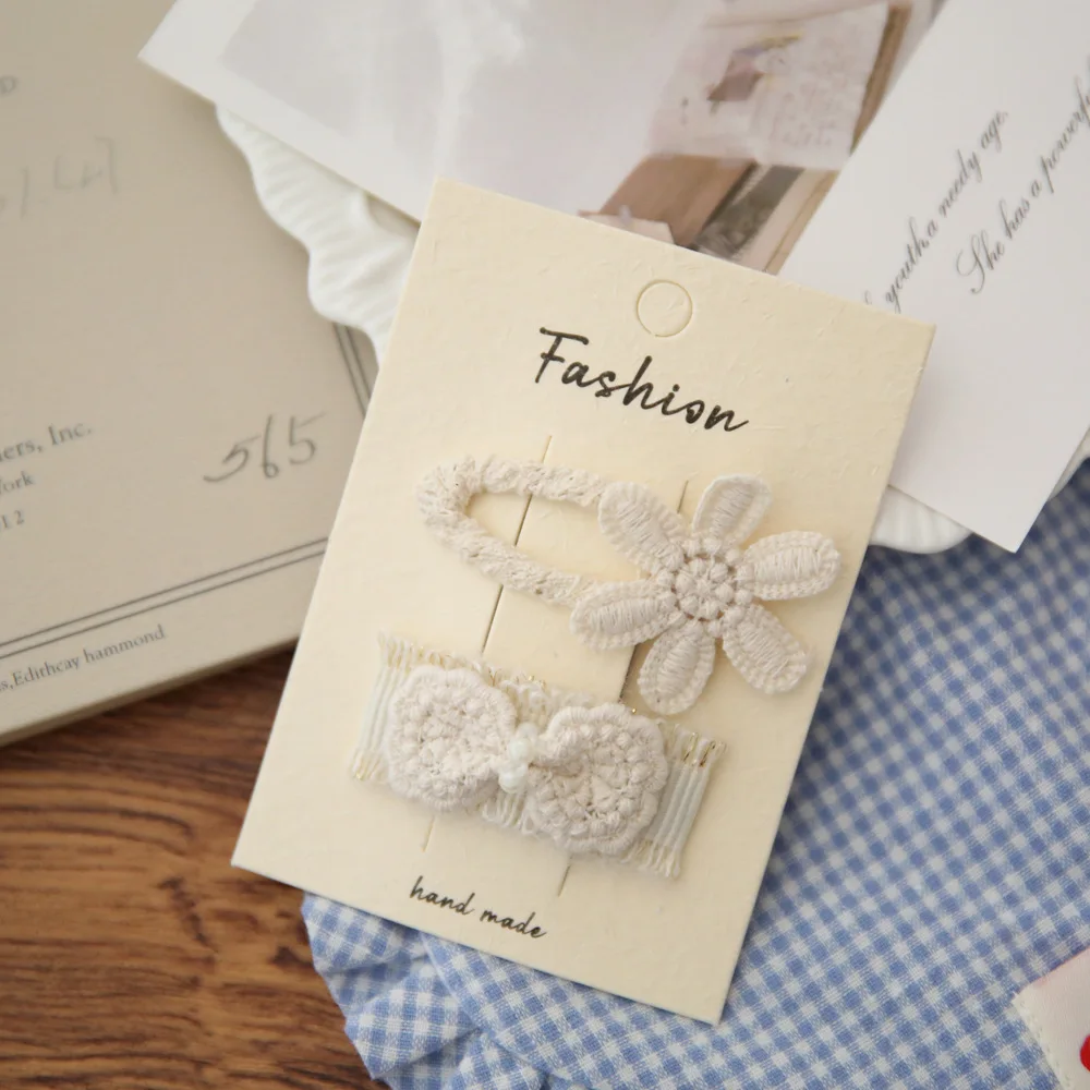 สแกนดิเนเวียนคลิปผม 2PCS ชุดเด็กดอกไม้หัวใจ Felt Pins ผ้าฝ้าย-รู้สึกผ้า INS สไตล์ลื่นเด็ก-ปลอดภัยอุปกรณ์เสริมผม