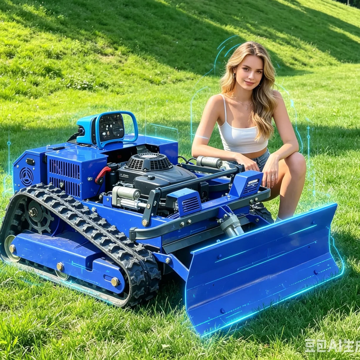 

Customized Remote Control Lawn Mower Petrol tool for hillside lawn trimming garden care outdoor yard work