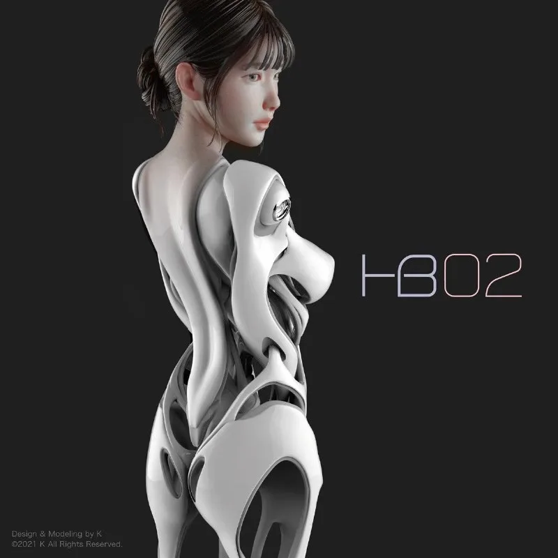 GK 1/6 Scale HB02 อะนิเมะหญิงเรซิ่นสีขาวรุ่น Unpainted ประกอบของเล่น DIY