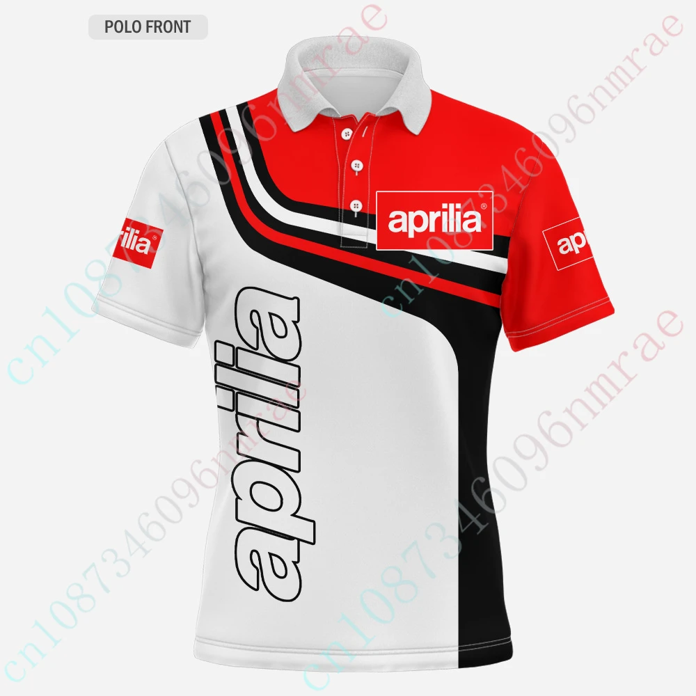 Aprilia Polo Shirts And Blouses Casual Short Sleeve Top Anime T Shirt For Men Harajuku Golf Wear Unisex Clothing Custom Logo