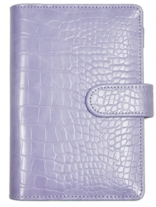 A5/A6 PU Bitterkoekje Krokodil Patroon Losbladige Alleen Cover Binder Zuivelreizigers Lederen Notitieboekje - afbeelding 1