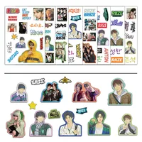 8PCS Stickers Men's Team Combination Handheld Account Phone Case Notebook Decoration Waterproof Collage 2
