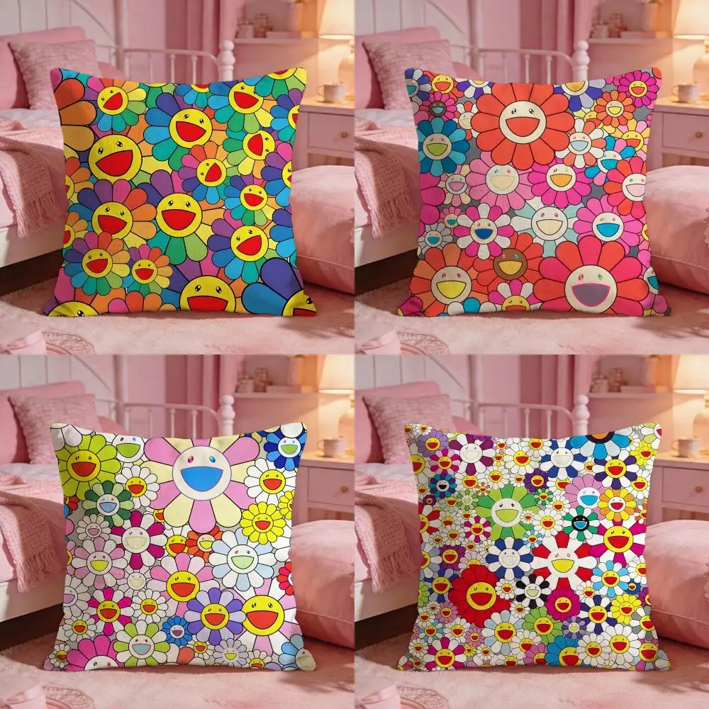 Funda de cojín band t-Takashi Murakami, funda de almohada reversible de máxima comodidad, diseño dos en uno para cualquier habitación e interior de automóvil