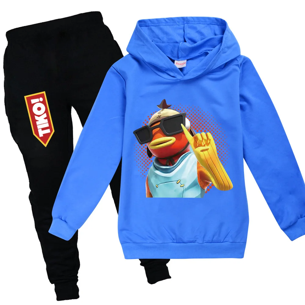 Kids Tiko Sweatshirts Boy Clothing Set Fishstick Hoodies Halloween Clothes for Teen Girls Children Hooded Sportswear Suit