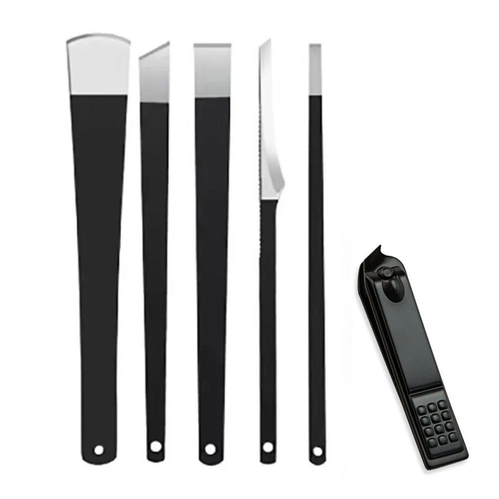 4/5/6/9 قطعة مجموعة سكاكين باديكير من أدوات تشذيب مسمار الكالس لإزالة الجلد الميت مكشطة إصلاح المنزل القدم مسمار الأخدود التحف