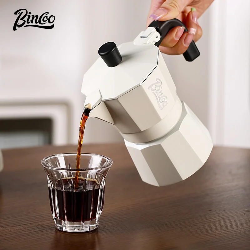 

Bincoo Double Valve Coffee Moka Pot Espresso Machine Brewed Coffee Italian Home Outdoor Kitchen Utensils Barista Accessories