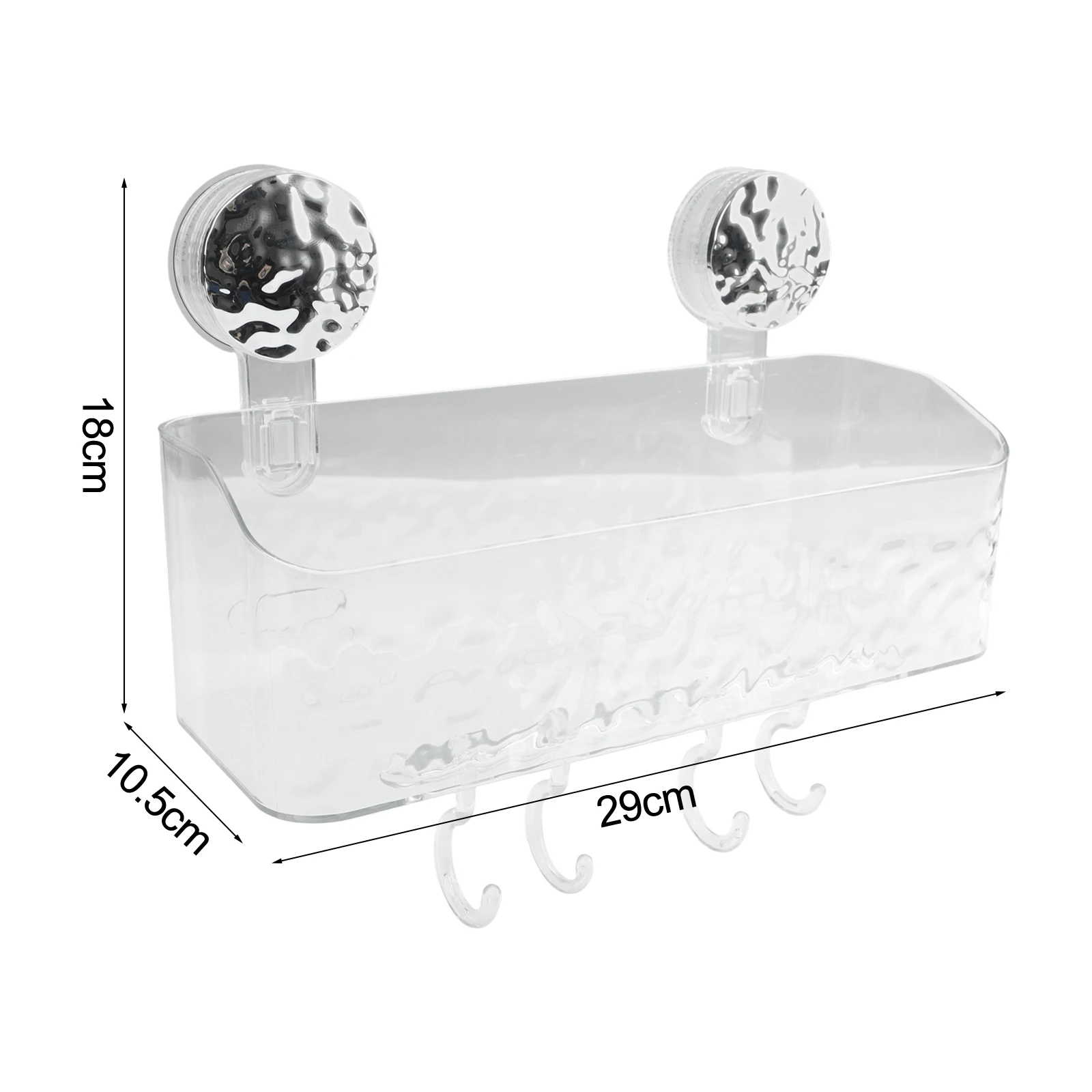Bathroom Organizer Light Luxury Pattern Long-Lasting Adsorption Quick Installation Suction Cup For Bathroom Supplies