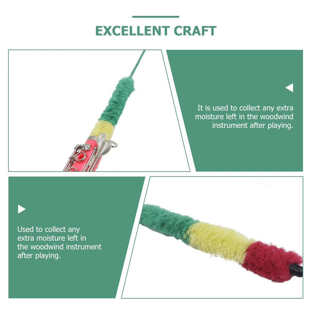 

Clarinet Cleaning Brush Maintenance Accessory Cleaner Romover Multicolor Supply