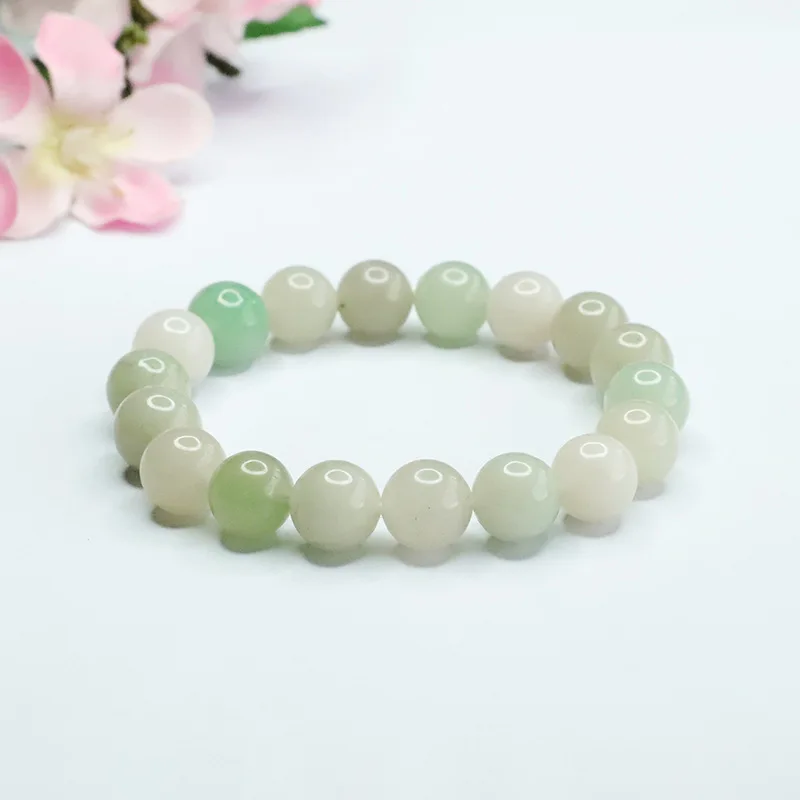 

Natural She Taicui bracelet, men's and women's single-circle jewelry, fashionable and versatile.