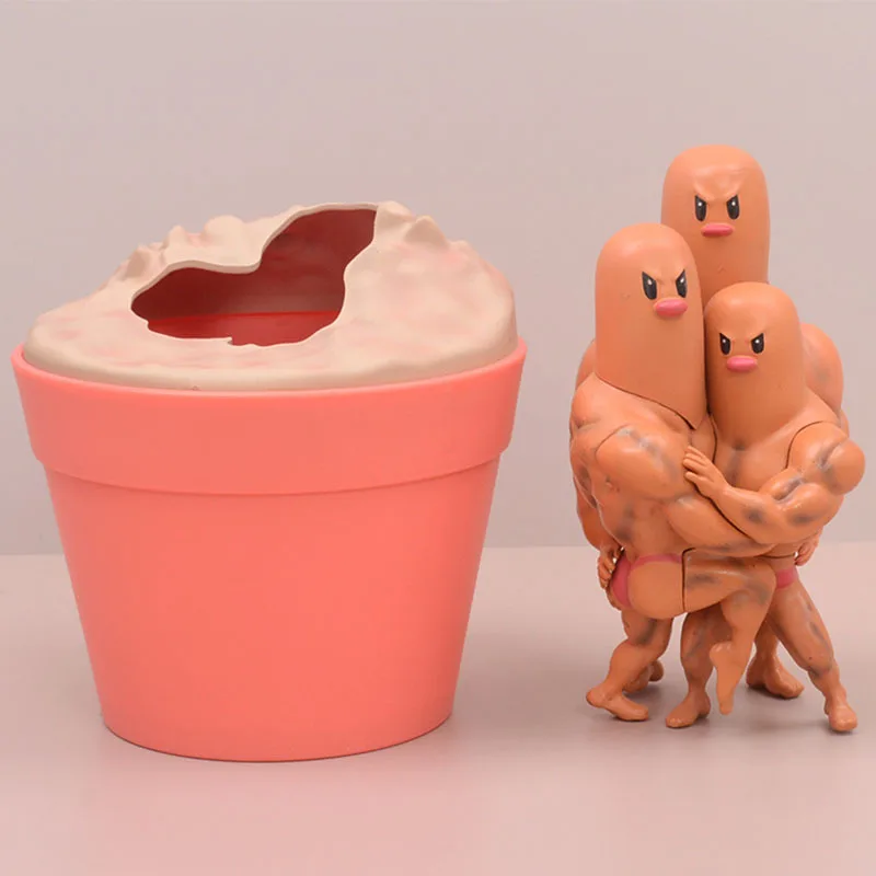 ポケモン-マスキュロソ-モデル-マッスル-スリーブラザーズ-ダグトリオ-アクションフィギュア-アニメ-gk-スタチュー-マンガコレクション-フィギュアス-カワイイ-ドール-ギフト