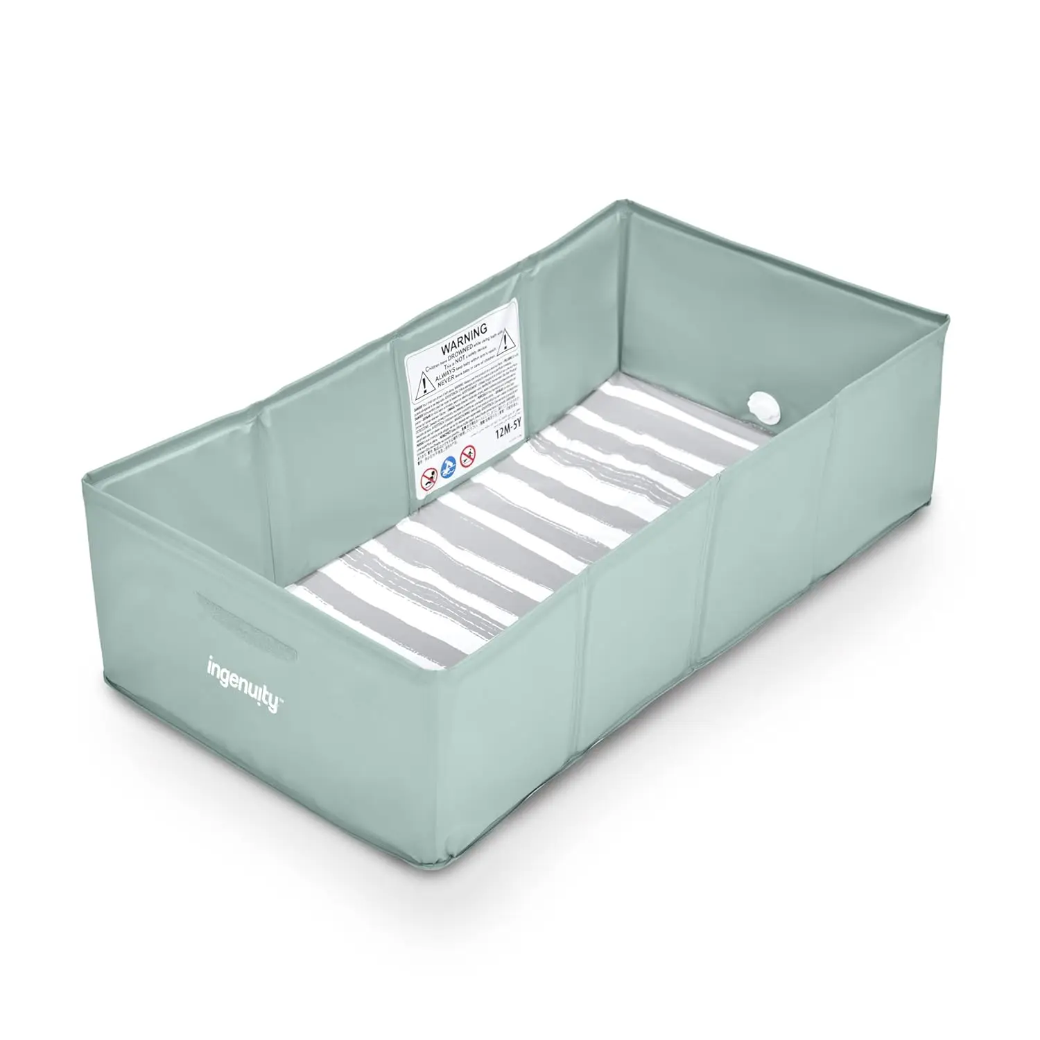 

Foldable Toddler Tub Converts Shower to Tub, Portable for Travel, Easy Clean, No Assembly, 12M-5Y Green