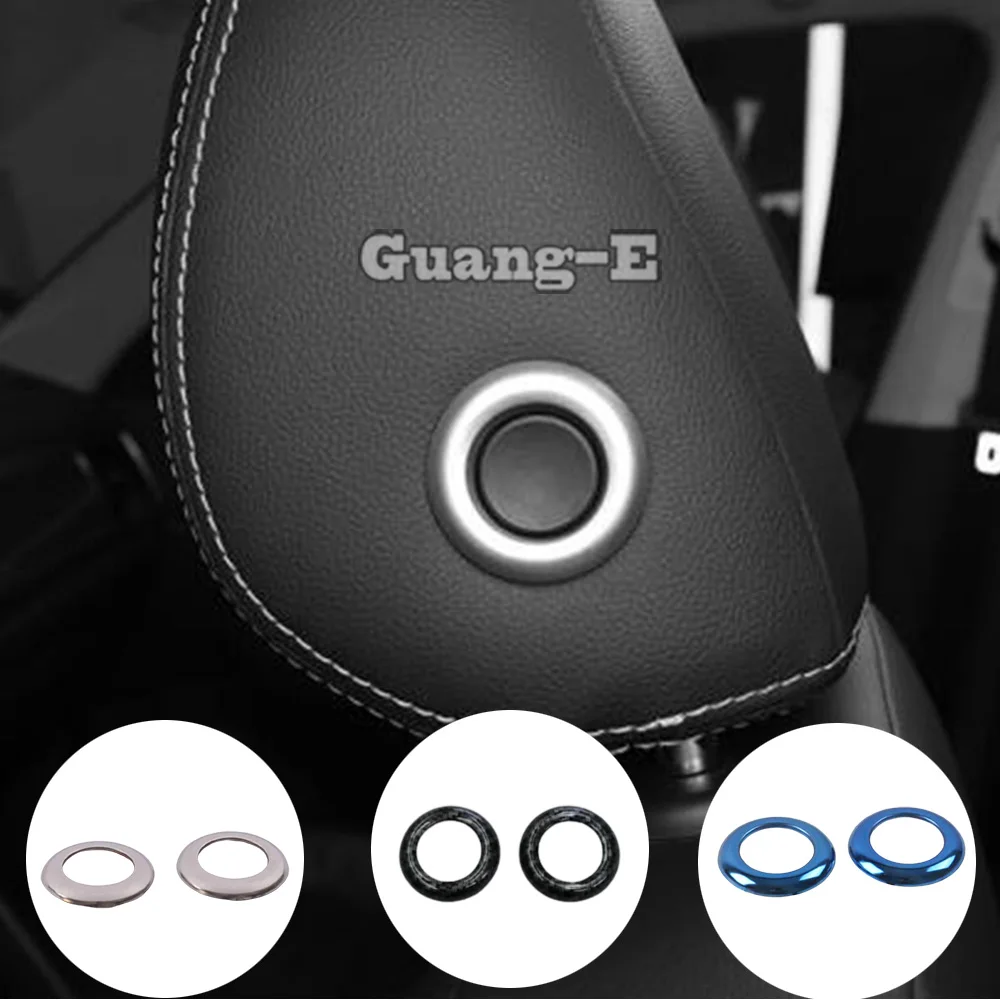 

Stainless Steel Seat Headrest Button Frame Trim Covers Car Accessories Decor For Volkswagen VW Passat 2019 2020 2021 2022 2023