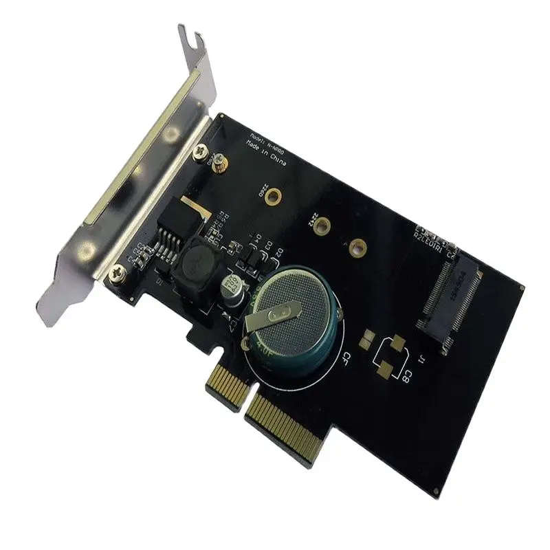 

Защита от выключения питания перегородки половинной высоты NVMe M.2 NGFF SSD-адаптер PCIe x4