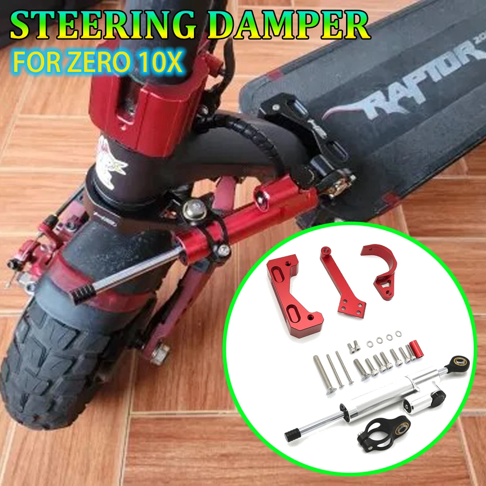 

Steering Stabilizer Damper Bracket Mounting Kit Skateboard Parts For Zero 10X Electric Scooter Accessories