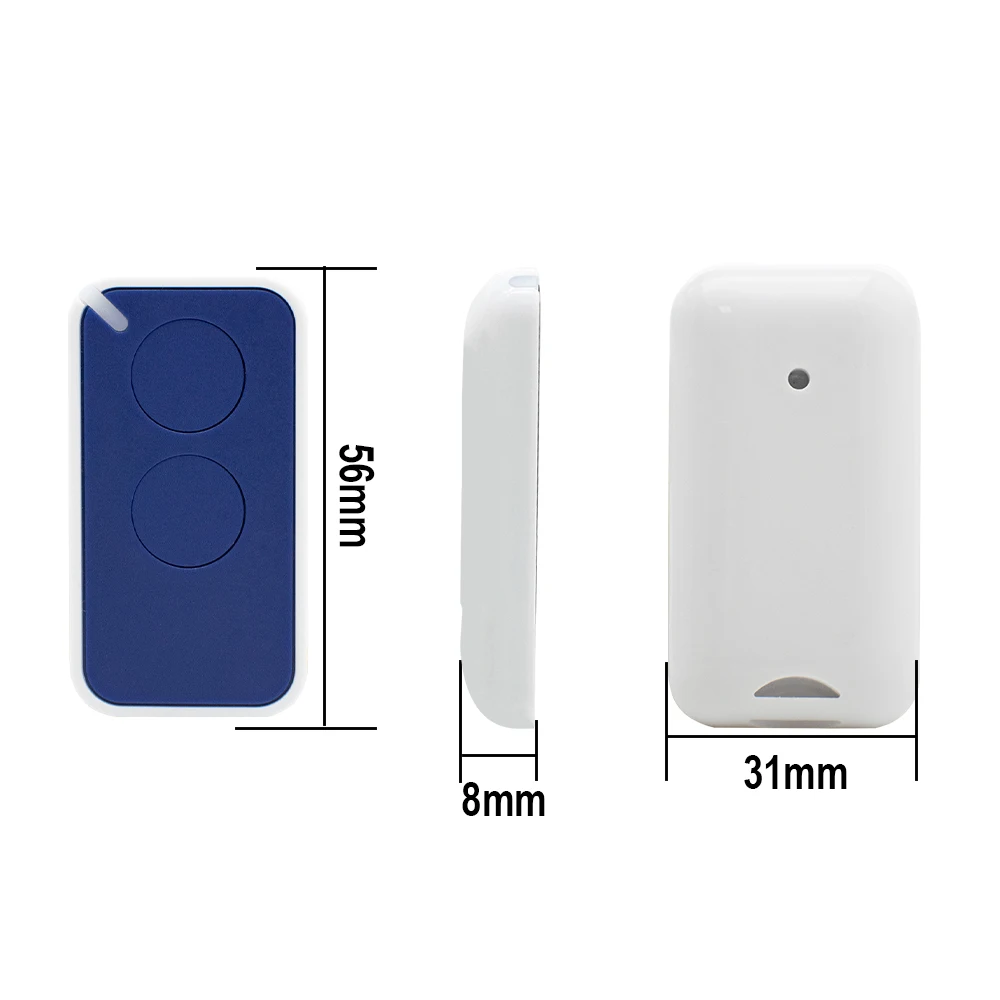 1-2pcs INTI 433MHz Garage wireless Remote Control scrollcode compatible FLO2RS FLO4RS Gate Opener Handheld Transmitter