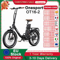 Onesport OT16-2 Electric Bike 48V17AH Battery Fold Electric Bicycle 20 Inch ALL-TERRAIN Tire SHIMANO 7-SPEED Buetooth App Ebike