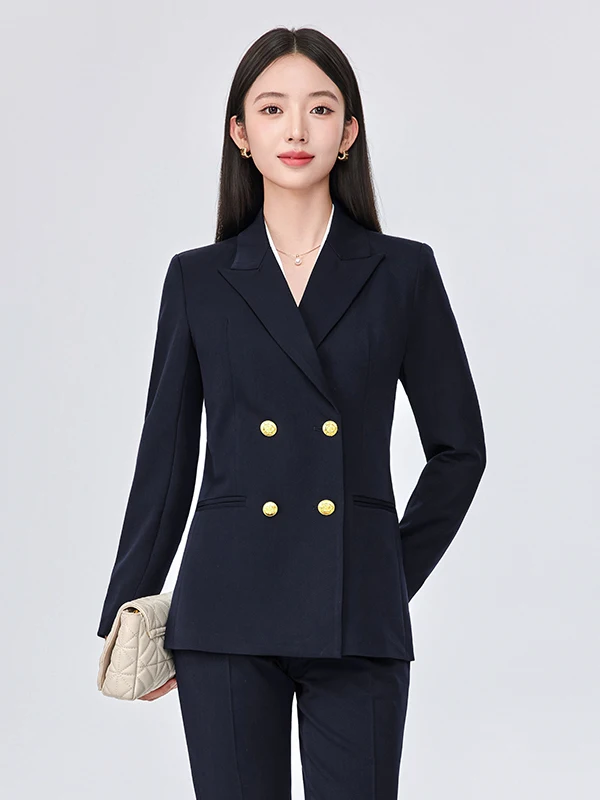 

Костюм-двойка Olive een: женский деловой комплект для собеседований, профессиональная формальная одежда из полиэстера, простой стиль, осенняя новинка